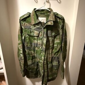 J. Crew Men's Green Camo Field Jacket